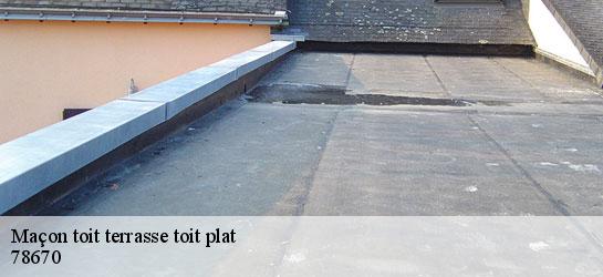 Maçon toit terrasse toit plat  78670